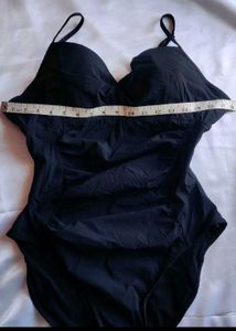 Black Padded Bodysuit Top