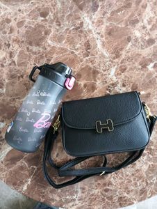 Imported Black Crossbody Bag
