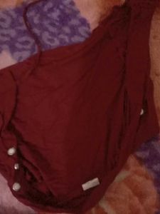 maroon cauler jaket