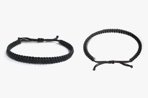 Black Macrame Adjustable Bracelet