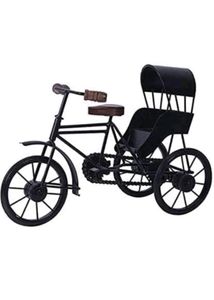 Antique Wood &amp; Wrought  Iron Mini Cycle Rickshaw