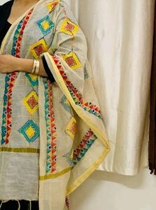 A very new beautiful blue Kurta Pant Dupptaa Set B