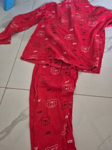 Red Dog Print Pajama Set - Comfy Loungewear