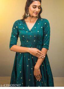 Elegant Green Ethnic Gown
