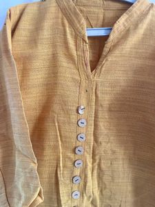 stan patti kurta in mustard colour