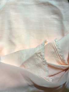 Peach Embroidered Dress Material