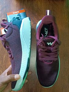 Burgundy Athletic Shoes