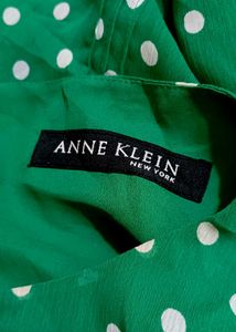 Green Anne Klein Polka Dot Midi