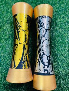 Handcrafted Decorative Bamboo Vases - Set of 2