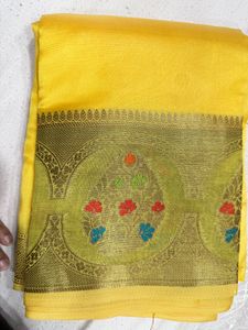 Elegant Yellow Saree