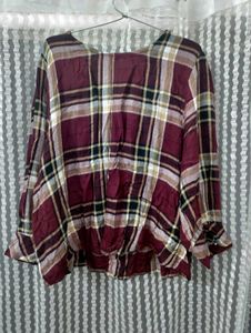 Checks Max Brown Top