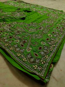 Heavy Saree With Blouse Full Stone Work Sare 🔥
