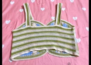 Floral Crochet Crop Top