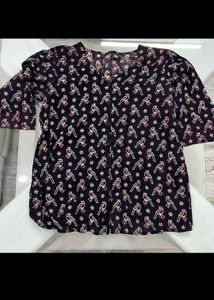 Bird Print Top
