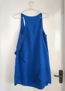 MNG Blue Assymetrical Quirky Dress