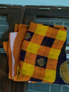 Elegant Orange Saree