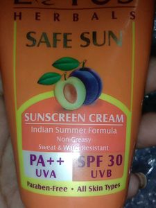 I M Selling Lotus Herbals Safe Sunscreen