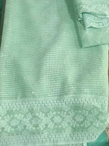 Sea Green Dress Material
