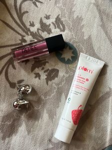 Renee Gloss + Plum Face Cream + Earrings