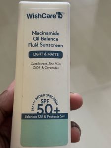 WishCare SPF 50+ Sunscreen half bottle+