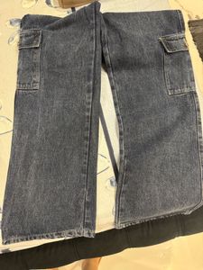 Stylish Navy Blue Cargo Pants For Women