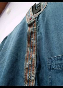 Denim Kurta - Woman&#39;s Ethnic Wear