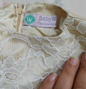 Baby Girl Golden Frock