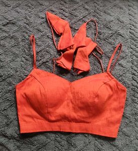 Orange Designer Blouse