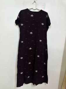 Floral Print Maternity/Feeding Gown