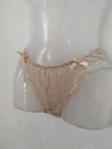 Lace Panties with Bow Detail
