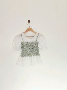 Semi Formal Korean Tops For Women + Net Top