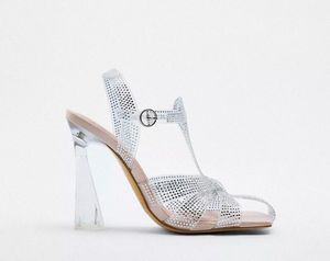 Stylish sparkly  vinyl Heels