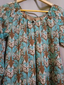 Boho Print Dress 🤎