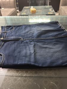 Strcheble Denim Mini Skirt..