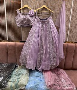 Lavender Lehenga Choli with Dupatta