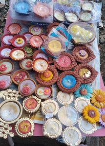 Decorative 40 Diyas Mix