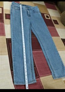 Light Wash Straight Leg Jeans