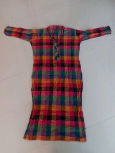Colorful Checked Kurta