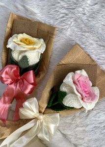 Handmade Crochet Roses 🌹