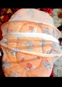 Baby Bedding Cum Mosquito Net With Pillow For Sale