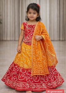 Bandhani Lehenga Choli Set