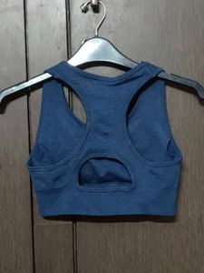 💙 SEAMLESS CROP SPORTS BRA