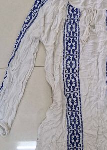 Embroidered Peasant Top