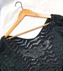 Pinterest Crochet Butterfly Black Oversized A