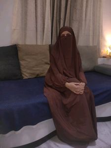 2-2 Jilbab N Khimar Black Brown