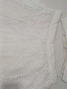 Tailored White Chikankari Lehenga Choli