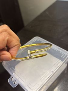 Sparkling Nail Bangle Bracelet