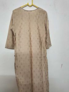 Elegant Beige Ethnic Kurta