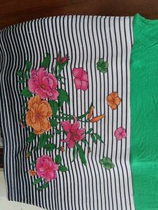 Green Floral Mini Dress