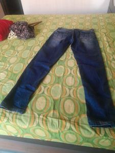 Blue Denim Jeans nd Top